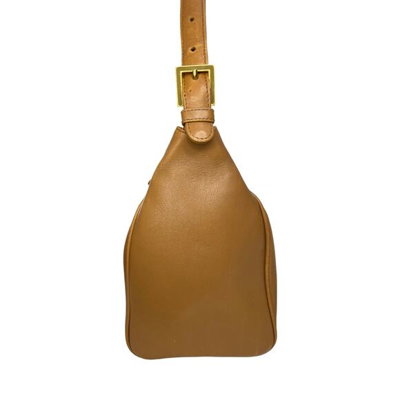 Vintage Fendi S.A.S. Roma Caramel Leather Shoulder Bag with Buckle Flap - Picture 6 of 16